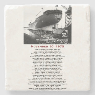 Porta-copo De Pedra S.S. Edmund Fitzgerald Stone Coaster
