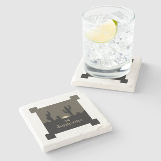 Porta-copo De Pedra Saguaro Sunset Coaster