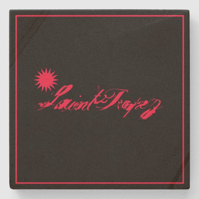 Porta-copo De Pedra Saint-Tropez Côte d’Azur french riviera Soleil Sun (Frente)