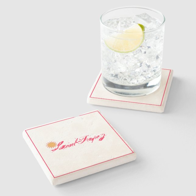 Porta-copo De Pedra Saint-Tropez Côte d’Azur french riviera Soleil Sun (Lateral)