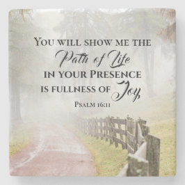 Porta-copo De Pedra Salm 16:11 Você me mostrará o Caminho da Vida