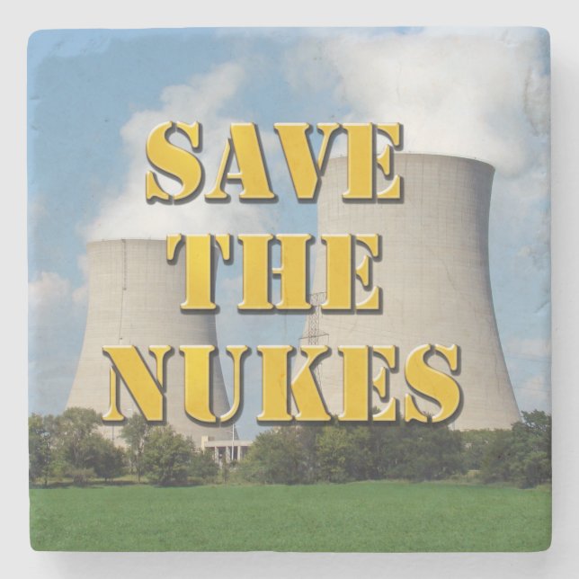 Porta-copo De Pedra Salve Os Nukes (Frente)