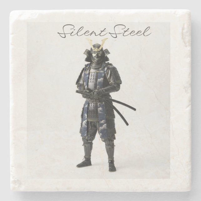 Porta-copo De Pedra Samurai stone coaster (Frente)
