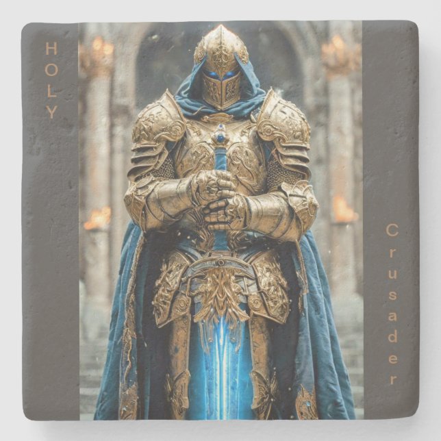 Porta-copo De Pedra Santa Portas copos Cruzadas (Frente)