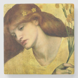 Porta-copo De Pedra Santo Lily [Sancta Lilias] (por Gabriel Rossetti)