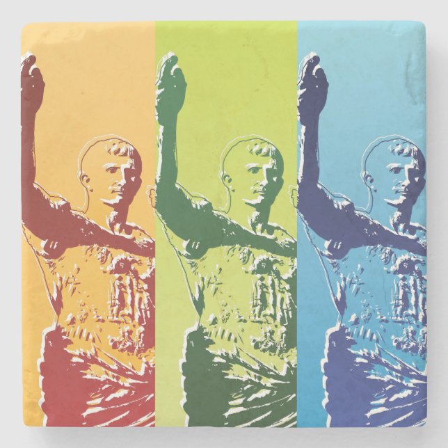 Porta-copo De Pedra Saraiva Caesar (Frente)