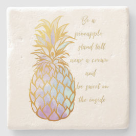 Porta-copo De Pedra Seja uma porta copos da pedra do abacaxi