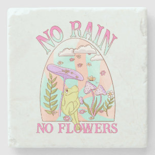 Porta-copo De Pedra Sem Chuva, Sem Flores - Floral e Cogumelo Vibrante