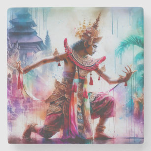 Porta-copo De Pedra Senja Tari: Dança no Crepúsculo em Bali
