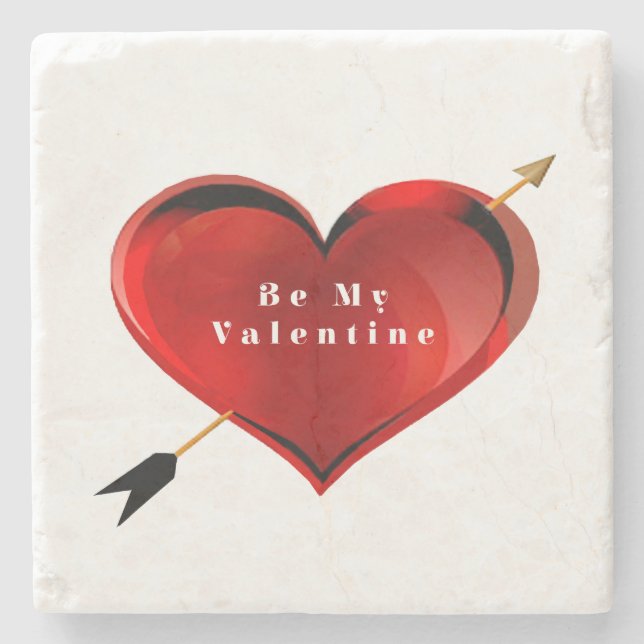 Porta-copo De Pedra Ser minhas Portas copos de pedra Namorados (Frente)