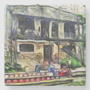 Porta-copo De Pedra Série de San Antonio Riverwalk