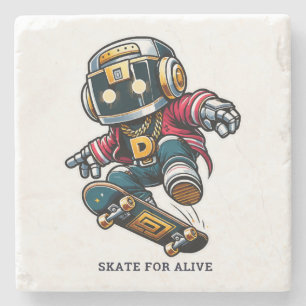 Porta-copo De Pedra Série de Skate Street Style