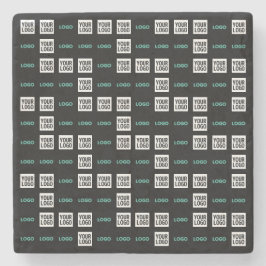 Porta-copo De Pedra Seu logotipo ou imagem | Padrão Zig Zag com duas i