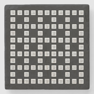 Porta-copo De Pedra Seu logotipo ou padrão de repetição exclusivo de i