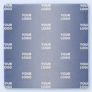 Porta-copo De Pedra Seu Logotipo Simples Logotipo Repetitivo Gradiente