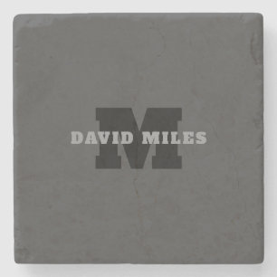 Porta-copo De Pedra Seu nome ou nome comercial Cinza Masculina Moder