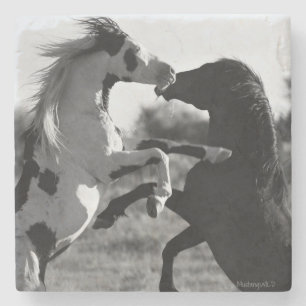 Porta-copo De Pedra Shaman, porta copos selvagem do garanhão do chap