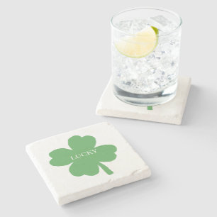 Porta-copo De Pedra Shamrock Irish Painting Party Illustration Stone C