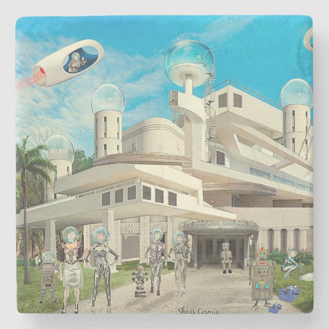 Porta-copo De Pedra She's Cosmic (Frente)