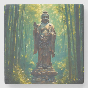 Porta-copo De Pedra Shinrin no Hotoke (Buda da floresta)