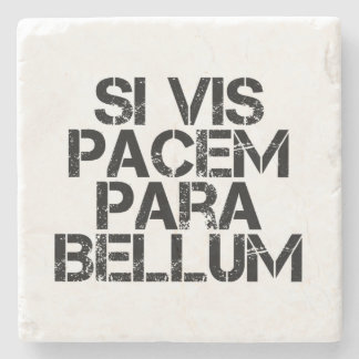 Porta-copo De Pedra Si Vis Pacem Para Bellum