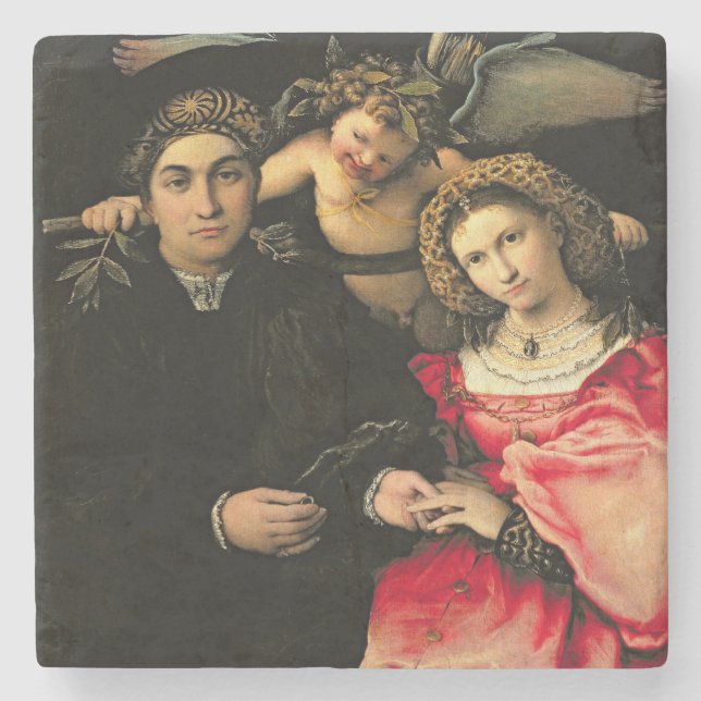 Porta-copo De Pedra Signor Marsilio Cassotti e sua Esposa, Faustina (Frente)