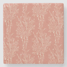 Silhueta Floral Espalhada Botânica | Terracota