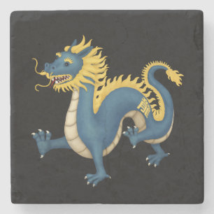 Porta-copo De Pedra Símbolo de Astrologia Cuta do Dragão Zodíaco Chinê