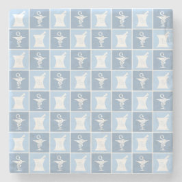 Porta-copo De Pedra Símbolo de farmácia | Farmacêutico | Farmácia técn