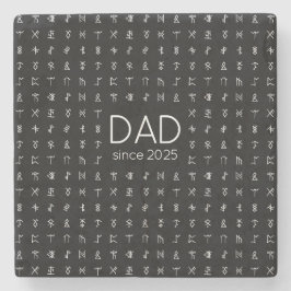 Porta-copo De Pedra Símbolos Runic Personalizados Porta copos Stone pa