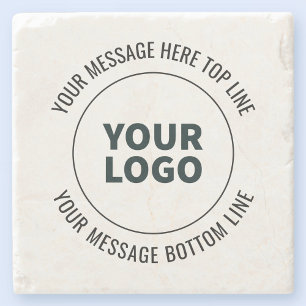 Porta-copo De Pedra Simples para Substituir com Seu Logotipo ou Imagem