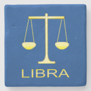Porta-copo De Pedra Sinal de estrela do Ouro Libra Escala