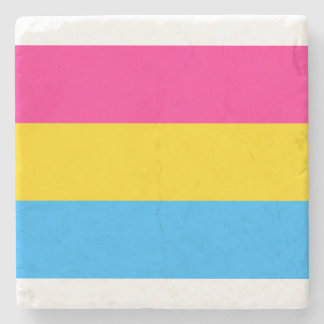 Porta-copo De Pedra Sinalizador do Orgulho Pansexual