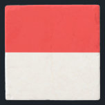 Porta-copo De Pedra Sinalizador Indonésia<br><div class="desc">Bandeira Patriótica da Indonésia.</div>