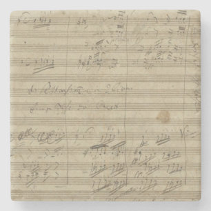 Porta-copo De Pedra Sinfonia de Beethoven 9a, manuscrito da música