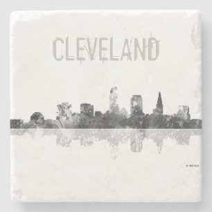 PORTA-COPO DE PEDRA SKYLINE DE CLEVELAND, OHIO