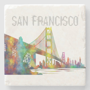 PORTA-COPO DE PEDRA SKYLINE DE SAN FRANCISCO