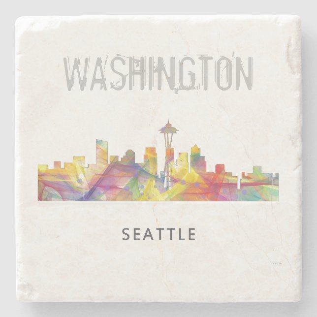 PORTA-COPO DE PEDRA SKYLINE WB1 DE SEATTLE WASHINGTON - (Frente)