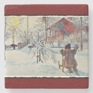 Porta-copo De Pedra Sledding pelo Washhouse