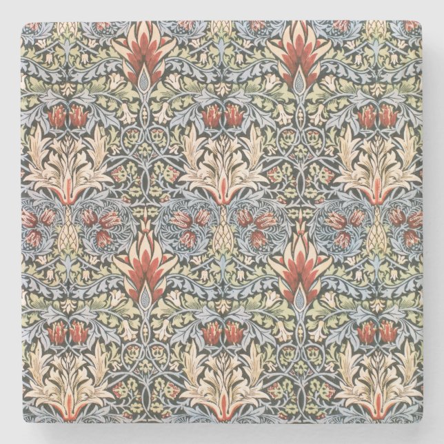 Porta-copo De Pedra Snakeshead Pattern (por William Morris) (Frente)