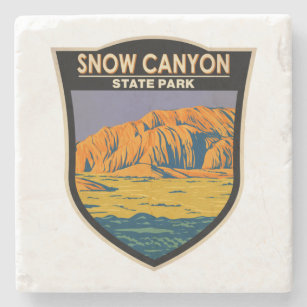 Porta-copo De Pedra Snow Canyon State Park Utah Vintage