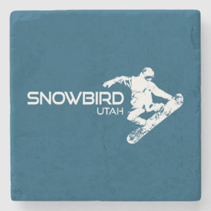 Porta-copo De Pedra Snowbird Utah Snowboarder