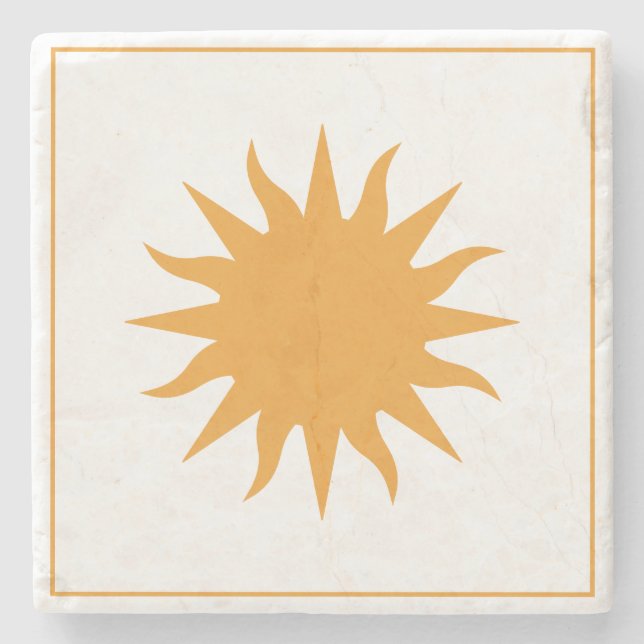 Porta-copo De Pedra Soleil Sun Sonne (Frente)