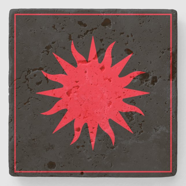 Porta-copo De Pedra Soleil Sun Sonne (Frente)