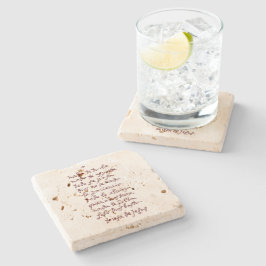 Porta-copo De Pedra Solo Dios basta (Que nada o perturbe)