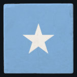Porta-copo De Pedra Somalia Flag<br><div class="desc">Patriotic flag of Somalia.</div>