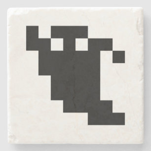 Porta-copo De Pedra Sombra fantasma de pixel de 8 bits