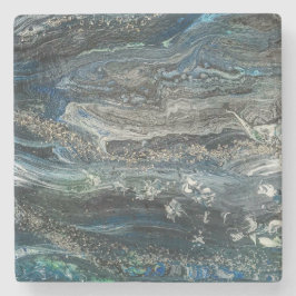 Porta-copo De Pedra Sonhos da pintura do abstrato Oceano 20