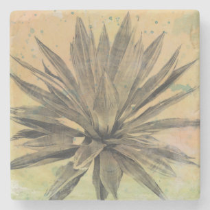 Porta-copo De Pedra Sonhos do Deserto  Central verde