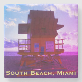 Porta-copo De Pedra South Beach, Miami Lifeguard Stand (Resgate do Oce